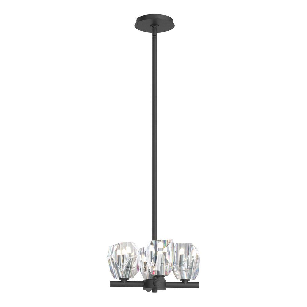 Hubbardton Forge - Four Light Semi-Flush/Pendant - Gatsby - Black- Union Lighting Luminaires Decor