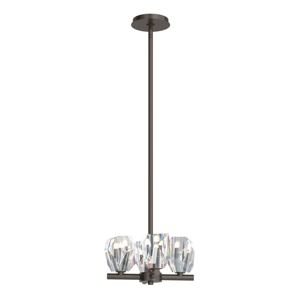 Hubbardton Forge - Four Light Semi-Flush/Pendant - Gatsby - Oil Rubbed Bronze- Union Lighting Luminaires Decor