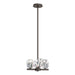 Hubbardton Forge - Four Light Semi-Flush/Pendant - Gatsby - Oil Rubbed Bronze- Union Lighting Luminaires Decor