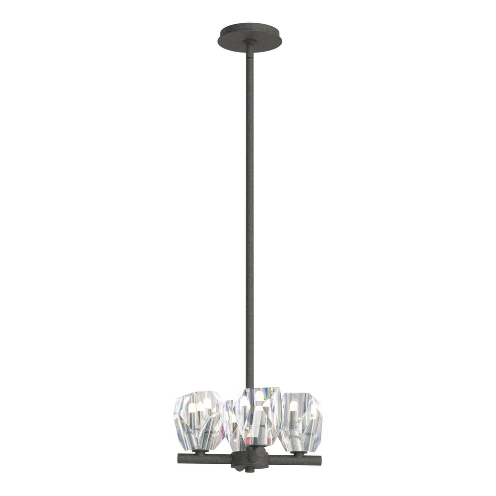 Hubbardton Forge - Four Light Semi-Flush/Pendant - Gatsby - Natural Iron- Union Lighting Luminaires Decor