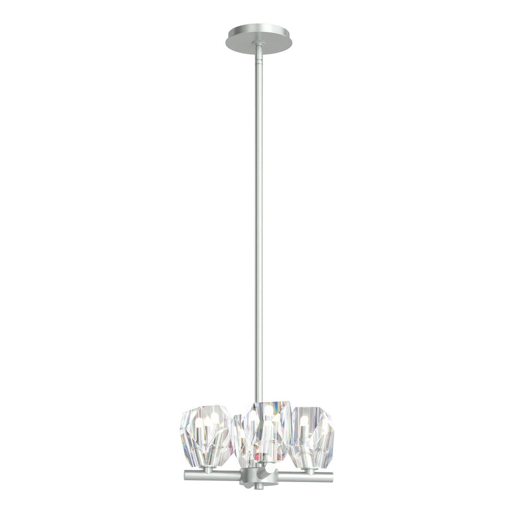 Hubbardton Forge - Four Light Semi-Flush/Pendant - Gatsby - Vintage Platinum- Union Lighting Luminaires Decor