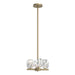 Hubbardton Forge - Four Light Semi-Flush/Pendant - Gatsby - Soft Gold- Union Lighting Luminaires Decor
