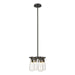 Hubbardton Forge - Four Light Semi-Flush/Pendant - Eos - Natural Iron- Union Lighting Luminaires Decor