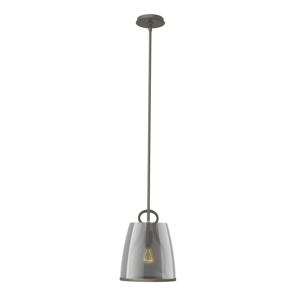 Hubbardton Forge - One Light Pendant - Caliper - Dark Smoke- Union Lighting Luminaires Decor