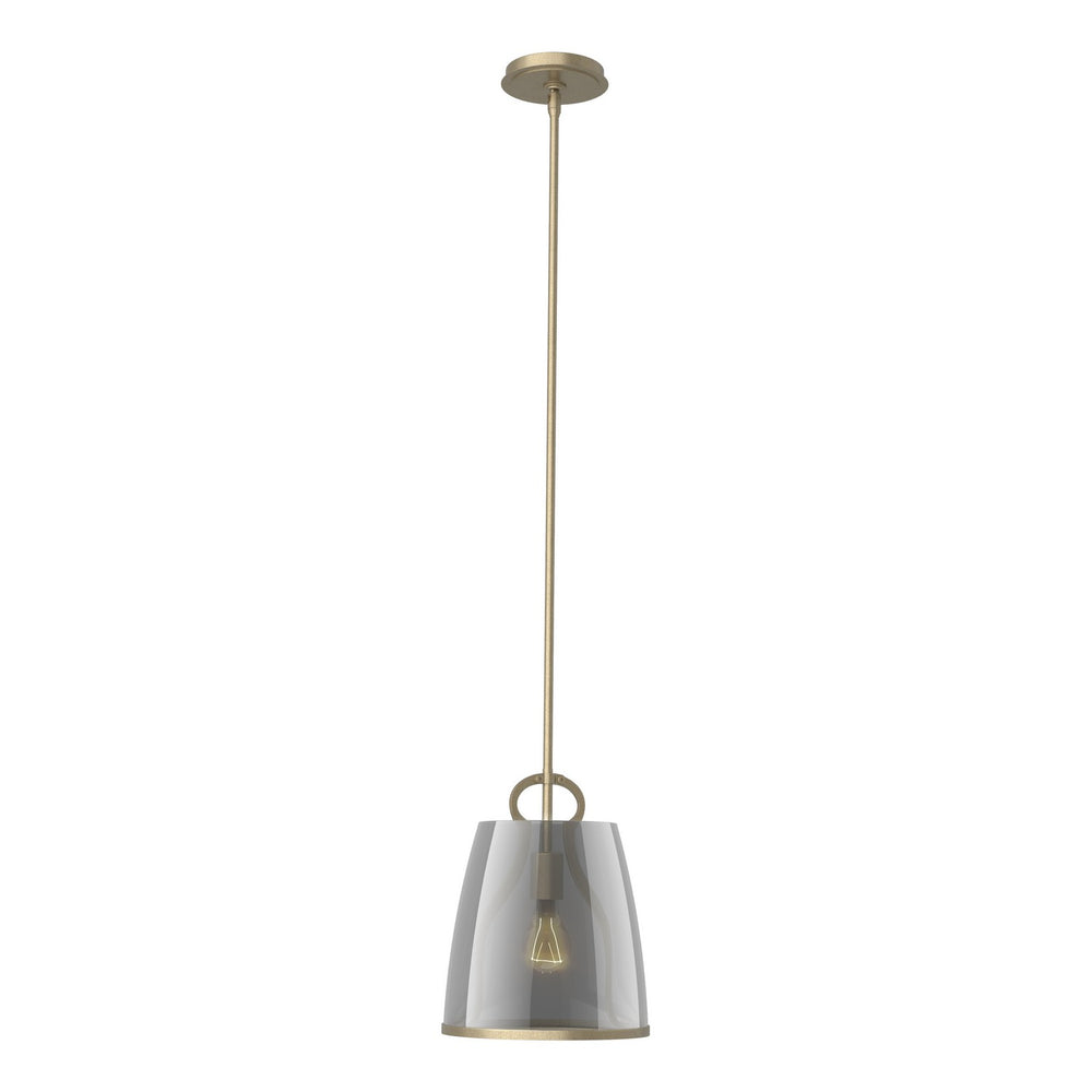 Hubbardton Forge - One Light Pendant - Caliper - Soft Gold- Union Lighting Luminaires Decor