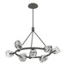 Hubbardton Forge - Nine Light Pendant - Gatsby - Natural Iron- Union Lighting Luminaires Decor