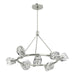 Hubbardton Forge - Nine Light Pendant - Gatsby - Sterling- Union Lighting Luminaires Decor