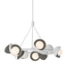 Hubbardton Forge - Nine Light Pendant - Brooklyn - White- Union Lighting Luminaires Decor