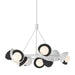 Hubbardton Forge - Nine Light Pendant - Brooklyn - White- Union Lighting Luminaires Decor