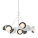 Hubbardton Forge - Nine Light Pendant - Brooklyn - White- Union Lighting Luminaires Decor