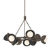 Hubbardton Forge - Nine Light Pendant - Brooklyn - Bronze- Union Lighting Luminaires Decor