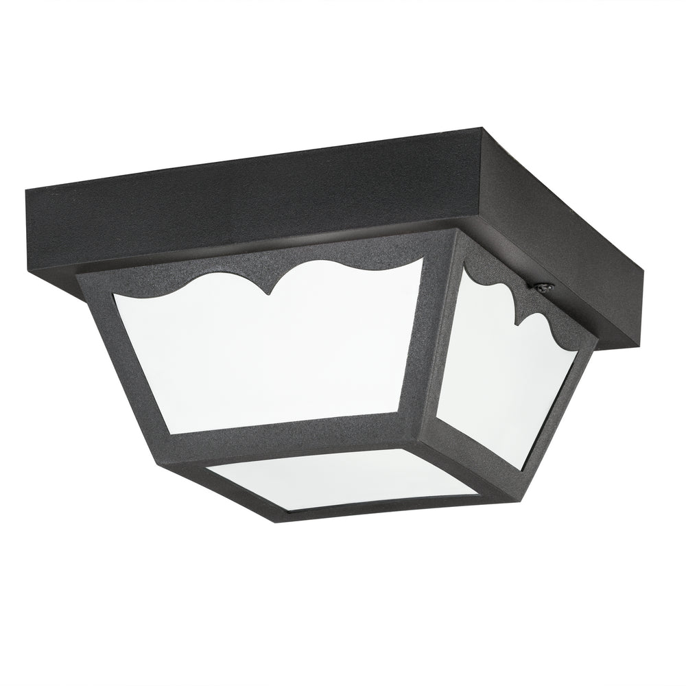 Kichler Canada - One Light Outdoor Ceiling Mount - Outdoor Plastic Fixtures - Black- Union Lighting Luminaires Decor