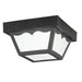 Kichler Canada - One Light Outdoor Ceiling Mount - Outdoor Plastic Fixtures - Black- Union Lighting Luminaires Decor