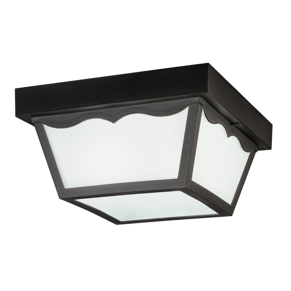 Kichler Canada - Two Light Outdoor Ceiling Mount - Outdoor Plastic Fixtures - Black- Union Lighting Luminaires Decor