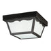 Kichler Canada - Two Light Outdoor Ceiling Mount - Outdoor Plastic Fixtures - Black- Union Lighting Luminaires Decor