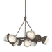 Hubbardton Forge - Nine Light Pendant - Brooklyn - Bronze- Union Lighting Luminaires Decor