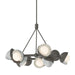 Hubbardton Forge - Nine Light Pendant - Brooklyn - Dark Smoke- Union Lighting Luminaires Decor