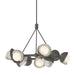 Hubbardton Forge - Nine Light Pendant - Brooklyn - Dark Smoke- Union Lighting Luminaires Decor