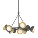 Hubbardton Forge - Nine Light Pendant - Brooklyn - Dark Smoke- Union Lighting Luminaires Decor