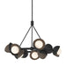 Hubbardton Forge - Nine Light Pendant - Brooklyn - Black- Union Lighting Luminaires Decor