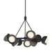 Hubbardton Forge - Nine Light Pendant - Brooklyn - Black- Union Lighting Luminaires Decor