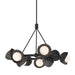 Hubbardton Forge - Nine Light Pendant - Brooklyn - Black- Union Lighting Luminaires Decor