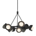 Hubbardton Forge - Nine Light Pendant - Brooklyn - Black- Union Lighting Luminaires Decor