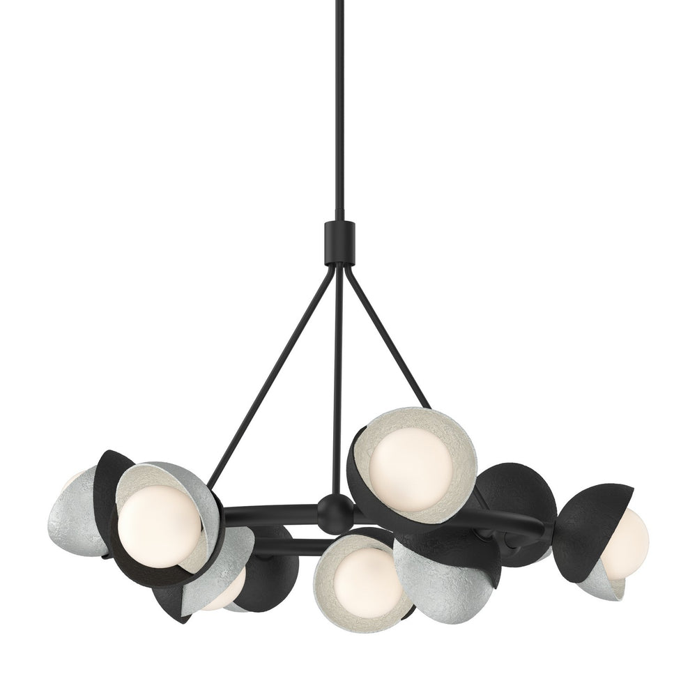 Hubbardton Forge - Nine Light Pendant - Brooklyn - Black- Union Lighting Luminaires Decor