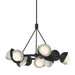 Hubbardton Forge - Nine Light Pendant - Brooklyn - Black- Union Lighting Luminaires Decor
