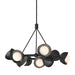Hubbardton Forge - Nine Light Pendant - Brooklyn - Black- Union Lighting Luminaires Decor