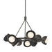 Hubbardton Forge - Nine Light Pendant - Brooklyn - Oil Rubbed Bronze- Union Lighting Luminaires Decor