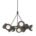 Hubbardton Forge - Nine Light Pendant - Brooklyn - Oil Rubbed Bronze- Union Lighting Luminaires Decor