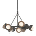 Hubbardton Forge - Nine Light Pendant - Brooklyn - Natural Iron- Union Lighting Luminaires Decor
