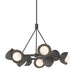 Hubbardton Forge - Nine Light Pendant - Brooklyn - Natural Iron- Union Lighting Luminaires Decor