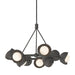 Hubbardton Forge - Nine Light Pendant - Brooklyn - Natural Iron- Union Lighting Luminaires Decor