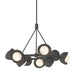 Hubbardton Forge - Nine Light Pendant - Brooklyn - Natural Iron- Union Lighting Luminaires Decor