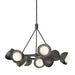 Hubbardton Forge - Nine Light Pendant - Brooklyn - Natural Iron- Union Lighting Luminaires Decor