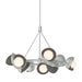 Hubbardton Forge - Nine Light Pendant - Brooklyn - Vintage Platinum- Union Lighting Luminaires Decor