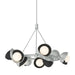 Hubbardton Forge - Nine Light Pendant - Brooklyn - Vintage Platinum- Union Lighting Luminaires Decor