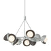 Hubbardton Forge - Nine Light Pendant - Brooklyn - Vintage Platinum- Union Lighting Luminaires Decor