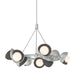 Hubbardton Forge - Nine Light Pendant - Brooklyn - Vintage Platinum- Union Lighting Luminaires Decor
