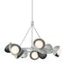 Hubbardton Forge - Nine Light Pendant - Brooklyn - Vintage Platinum- Union Lighting Luminaires Decor