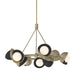 Hubbardton Forge - Nine Light Pendant - Brooklyn - Soft Gold- Union Lighting Luminaires Decor