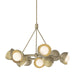 Hubbardton Forge - Nine Light Pendant - Brooklyn - Soft Gold- Union Lighting Luminaires Decor