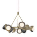 Hubbardton Forge - Nine Light Pendant - Brooklyn - Soft Gold- Union Lighting Luminaires Decor