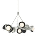 Hubbardton Forge - Nine Light Pendant - Brooklyn - Sterling- Union Lighting Luminaires Decor