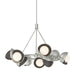 Hubbardton Forge - Nine Light Pendant - Brooklyn - Sterling- Union Lighting Luminaires Decor