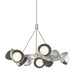 Hubbardton Forge - Nine Light Pendant - Brooklyn - Sterling- Union Lighting Luminaires Decor