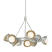 Hubbardton Forge - Nine Light Pendant - Brooklyn - Sterling- Union Lighting Luminaires Decor