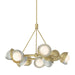 Hubbardton Forge - Nine Light Pendant - Brooklyn - Modern Brass- Union Lighting Luminaires Decor